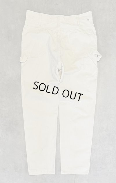 画像1: 80'S DICKIES チビタグ ペインターパンツ 42TALONジップ オフホワイト W38L32 USA製 (VINTAGE)