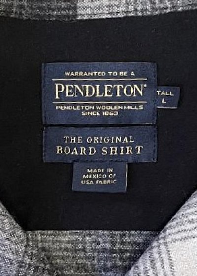 画像2: 00'S PENDLETON "BOARD SHIRT" ウール オープンカラーシャツ オンブレチェック (DEADSTOCK)