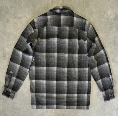 画像3: 00'S PENDLETON "BOARD SHIRT" ウール オープンカラーシャツ オンブレチェック (DEADSTOCK)