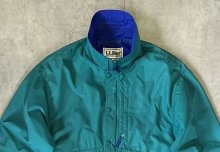 他の写真1: 90'S LL Bean ナイロン バギーズジャケット グリーン/ブルー USA製 (VINTAGE)