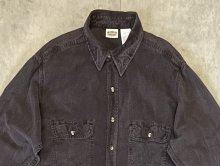 他の写真1: 90'S FIVE BROTHER シャモアクロス ワークシャツ フェードブラック (VINTAGE)
