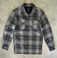 00'S PENDLETON "BOARD SHIRT" ウール オープンカラーシャツ オンブレチェック (DEADSTOCK)