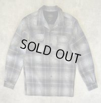00'S PENDLETON "BOARD SHIRT" ウール オープンカラーシャツ オンブレチェック (DEADSTOCK)