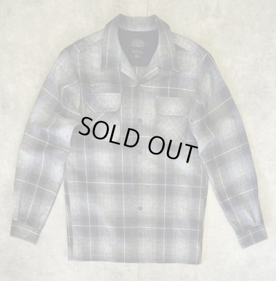 画像1: 00'S PENDLETON "BOARD SHIRT" ウール オープンカラーシャツ オンブレチェック (DEADSTOCK)