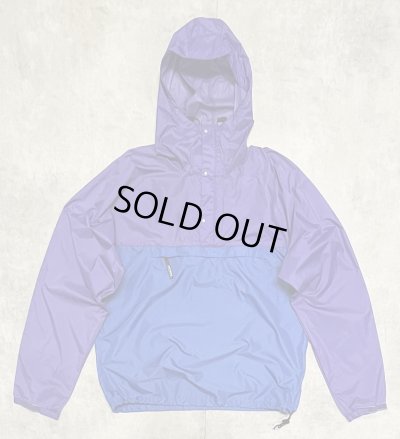 画像1: 90'S PATAGONIA 旧タグ "FEATHER WEIGHT SHELL PULLOVER" リップストップ アノラック パープル/ブルー (VINTAGE)