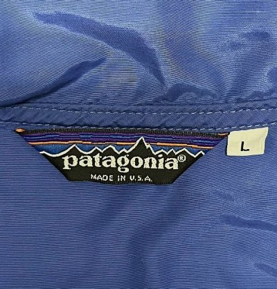 画像2: 80'S PATAGONIA 旧タグ ナイロン アノラックジャケット ブルー USA製 (VINTAGE)