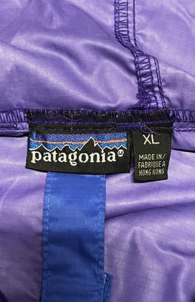 画像2: 90'S PATAGONIA 旧タグ "FEATHER WEIGHT SHELL PULLOVER" リップストップ アノラック パープル/ブルー (VINTAGE)
