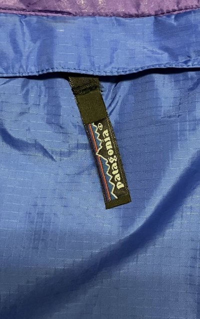 画像3: 90'S PATAGONIA 旧タグ "FEATHER WEIGHT SHELL PULLOVER" リップストップ アノラック パープル/ブルー (VINTAGE)