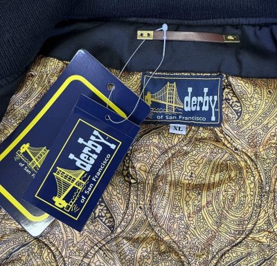 画像2: DERBY OF SAN FRANCISCO ダービーベスト ブラック/ゴールドペイズリー (NEW)