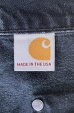 画像2: CARHARTT ダブルニー ダック ペインターパンツ フェードブラック USA製 (VINTAGE) (2)