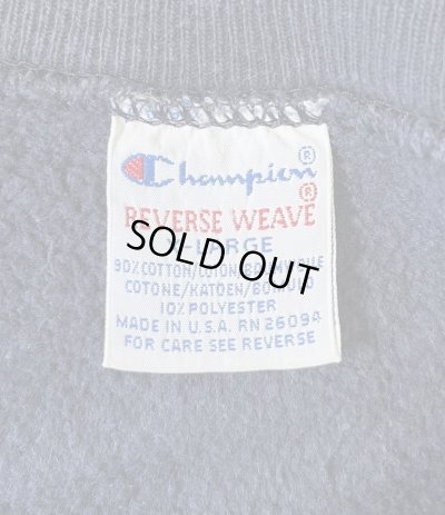 画像2: 90'S CHAMPION 刺繍タグ リバースウィーブ 無地 ネイビー USA製 (VINTAGE)