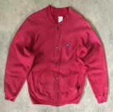 90'S CHAMPION 刺繍タグ リバースウィーブ スナップボタン カーディガン フェードレッド USA製 (VINTAGE)