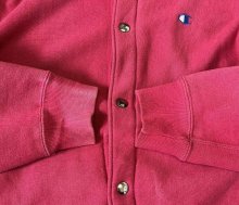 他の写真2: 90'S CHAMPION 刺繍タグ リバースウィーブ スナップボタン カーディガン フェードレッド USA製 (VINTAGE)