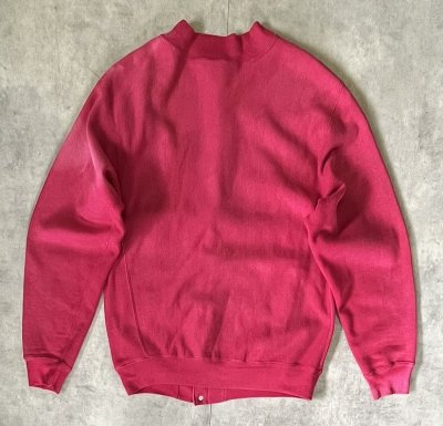 画像3: 90'S CHAMPION 刺繍タグ リバースウィーブ スナップボタン カーディガン フェードレッド USA製 (VINTAGE)