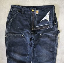 他の写真1: CARHARTT ダブルニー ダック ペインターパンツ フェードブラック USA製 (VINTAGE)