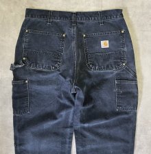 他の写真3: CARHARTT ダブルニー ダック ペインターパンツ フェードブラック USA製 (VINTAGE)
