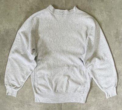 画像4: 80'S CHAMPION x LANDS' END 三角タグ 目無し リバースウィーブ 無地 ヘザーグレー USA製 (VINTAGE)