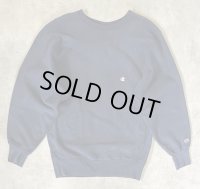 90'S CHAMPION 刺繍タグ リバースウィーブ 無地 ネイビー USA製 (VINTAGE)