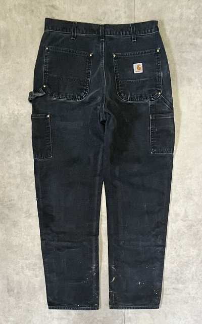 画像3: CARHARTT ダブルニー ダック ペインターパンツ フェードブラック USA製 (VINTAGE)
