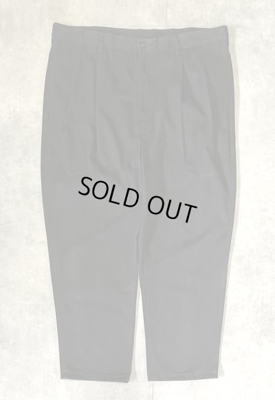 画像1: 90'S RALPH LAUREN ツープリーツ チノパンツ ブラック W40L30 (VINTAGE)