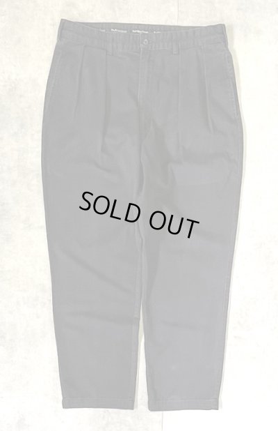 画像1: 90'S RALPH LAUREN "ANDREW PANT" ツープリーツ チノパンツ ブラック W36L30 (VINTAGE)