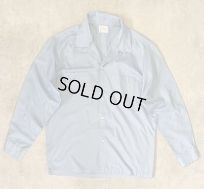 画像1: 60'S TOWNCRAFT "PENN-PREST" オープンカラーシャツ ブルー (VINTAGE)