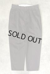 90'S RALPH LAUREN ツープリーツ チノパンツ ブラック W33L30 (VINTAGE)