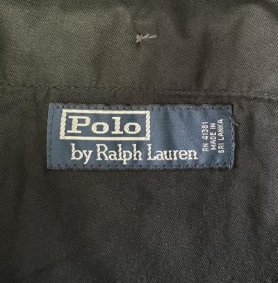 画像2: 90'S RALPH LAUREN ツープリーツ チノパンツ ブラック W40L30 (VINTAGE)