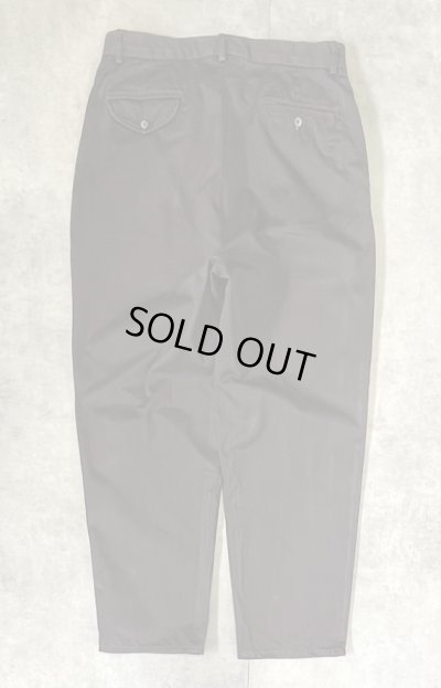 画像3: 90'S RALPH LAUREN ツープリーツ チノパンツ ブラック W33L30 (VINTAGE)