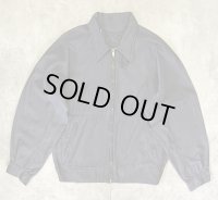 50'S UNKNOWN チンスト付き バックプリーツ ドリズラージャケット CONMATICジップ チャコール (VINTAGE)