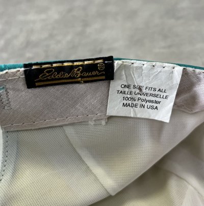 画像2: 80'S EDDIE BAUER 黒タグ ゴアテックス ロングビルキャップ グリーン USA製 (VINTAGE)