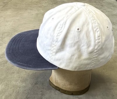 画像3: 90'S RALPH LAUREN ロゴ刺繍 ベースボールキャップ ツートンカラー USA製 (VINTAGE)