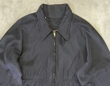 他の写真1: 50'S UNKNOWN チンスト付き バックプリーツ ドリズラージャケット CONMATICジップ チャコール (VINTAGE)