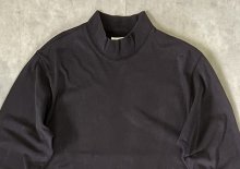 他の写真1: 90'S EDDIE BAUER 白タグ シングルステッチ モックネック 長袖 Tシャツ ブラック (VINTAGE)