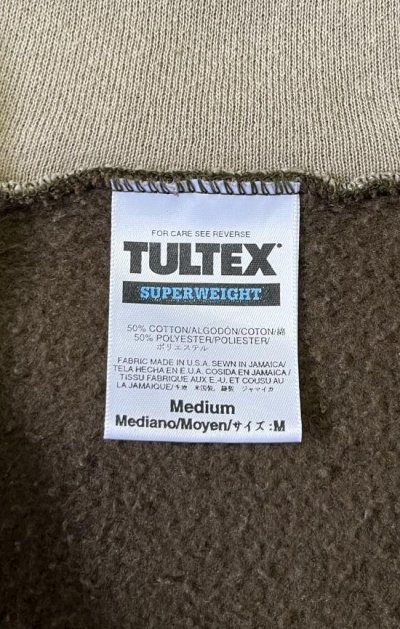 画像2: 90'S TULTEX ハーフジップ スウェットシャツ トープ/ベージュ (VINTAGE)
