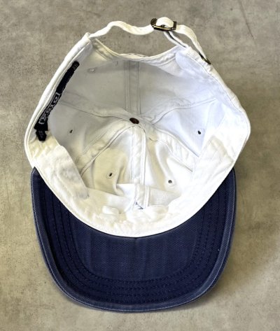 画像5: 90'S RALPH LAUREN ロゴ刺繍 ベースボールキャップ ツートンカラー USA製 (VINTAGE)