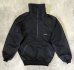 画像1: 80'S PATAGONIA 三角タグ ハーフジップ ナイロン アノラックジャケット ブラック USA製 (VINTAGE) (1)