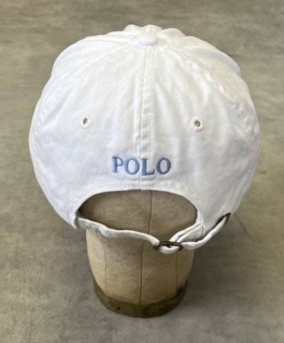 画像4: 90'S RALPH LAUREN ロゴ刺繍 ベースボールキャップ ツートンカラー USA製 (VINTAGE)