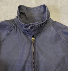 他の写真2: 50'S UNKNOWN チンスト付き バックプリーツ ドリズラージャケット CONMATICジップ チャコール (VINTAGE)