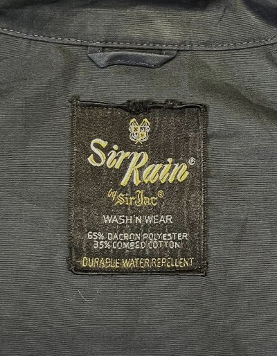 画像2: 60'S SIR RAIN by SIR JAC ドリズラージャケット ブラック TALONジップ (VINTAGE)