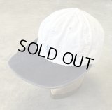 90'S RALPH LAUREN ロゴ刺繍 ベースボールキャップ ツートンカラー USA製 (VINTAGE)