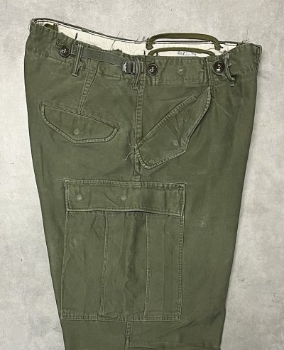 画像4: 50'S アメリカ軍 US ARMY M-51 フィールドパンツ TALONアルミジップ S-R (VINTAGE)