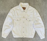90'S LEVIS "70503" スモールe 4thモデル デニムジャケット ホワイト チュニジア製 (VINTAGE)
