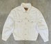 画像1: 90'S LEVIS "70503" スモールe 4thモデル デニムジャケット ホワイト チュニジア製 (VINTAGE) (1)