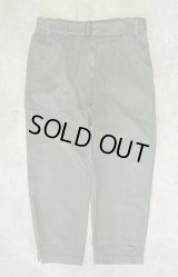 50'S フランス軍 ベルト付き メカニックワークパンツ ECLAIRダブルジップ (VINTAGE)