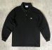画像1: 80'S CHEMISE LACOSTE 長袖 ポロシャツ ブラック フランス製 (VINTAGE) (1)