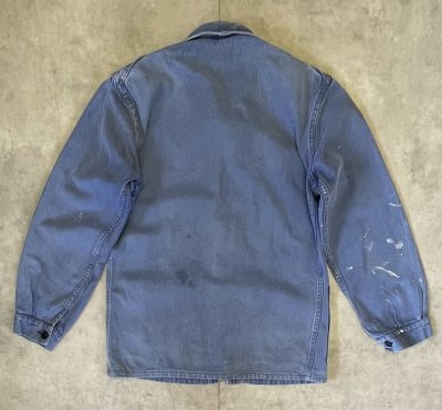 画像3: 80'S UNKNOWN フレンチワーク カバーオール フェードブルー (VINTAGE)