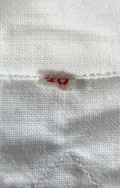 画像2: 50'S スウェーデン軍 マチ付き プルオーバーシャツ ホワイト (VINTAGE)