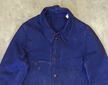 他の写真1: 80'S UNKNOWN フレンチワーク カバーオール インクブルー フランス製 (VINTAGE)