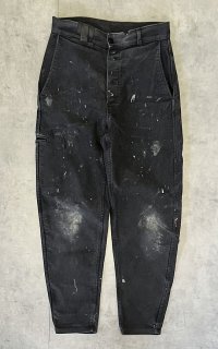 50'S フレンチワーク モールスキン ワークパンツ フェードブラック (VINTAGE)